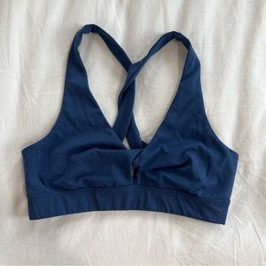 splendid twist back sports bra